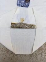 Dior pattern jacquard round neck pullover long sleeve cashmere sweater - Image 8