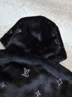 Louis Vuitton rhinestone fur zip-up hooded jacket - Image 13