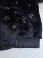 Louis Vuitton rhinestone fur zip-up hooded jacket - Image 11