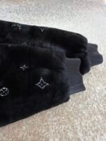 Louis Vuitton rhinestone fur zip-up hooded jacket - Image 10