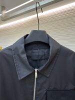 Prada recycled nylon lapel zip-up jacket - Image 3