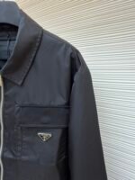 Prada recycled nylon lapel zip-up jacket - Image 5