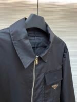 Prada recycled nylon lapel zip-up jacket - Image 14