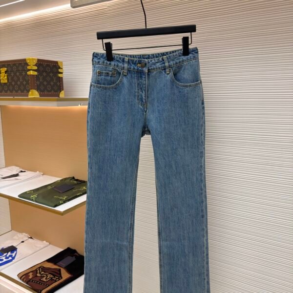 Louis Vuitton rope embroidered jeans