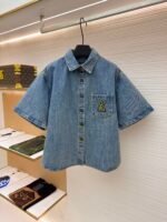 Louis Vuitton cord-embroidered denim jacket