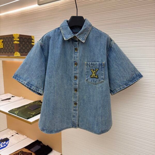 Louis Vuitton cord-embroidered denim jacket