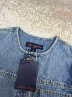 Louis Vuitton rope embroidered crew neck denim jacket - Image 14