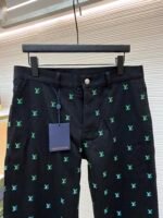 Louis Vuitton gradient embroidered lettering jeans - Image 3