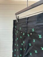 Louis Vuitton gradient embroidered lettering jeans - Image 15