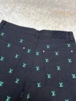 Louis Vuitton gradient embroidered lettering jeans - Image 12