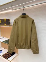 Prada embroidered logo zip-up executive jacket - Image 2