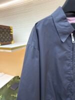 Prada embroidered logo zip-up executive jacket - Image 4