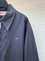 Prada embroidered logo zip-up executive jacket - Image 5