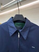 Prada embroidered logo zip-up executive jacket - Image 3