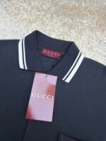 Gucci embroidered cotton piqué polo shirt - Image 14