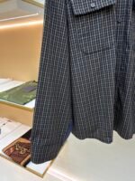 Balenciaga logo check panel hooded jacket - Image 6