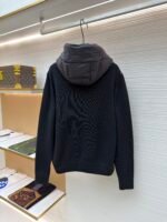 Moncler wool zip-up hooded down jacket - Image 2