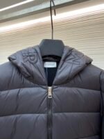 Moncler wool zip-up hooded down jacket - Image 3