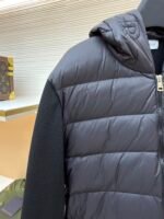 Moncler wool zip-up hooded down jacket - Image 4