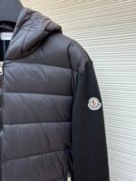 Moncler wool zip-up hooded down jacket - Image 5