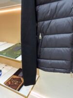 Moncler wool zip-up hooded down jacket - Image 6