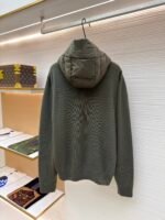 Moncler wool zip-up hooded down jacket - Image 2