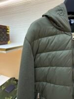 Moncler wool zip-up hooded down jacket - Image 3