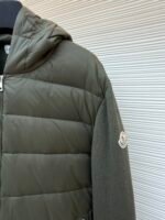 Moncler wool zip-up hooded down jacket - Image 4