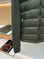 Moncler wool zip-up hooded down jacket - Image 5