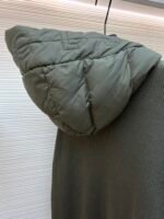 Moncler wool zip-up hooded down jacket - Image 14