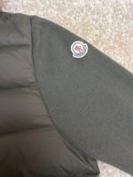 Moncler wool zip-up hooded down jacket - Image 9