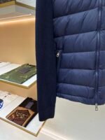 Moncler wool zip-up hooded down jacket - Image 6