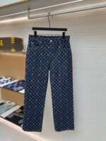 Louis Vuitton monogram print jeans