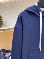 Louis Vuitton contrast-color cord-embroidered hooded sweatshirt - Image 4