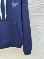 Louis Vuitton contrast-color cord-embroidered hooded sweatshirt - Image 7