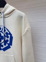 Louis Vuitton blue rope floral lettering print hooded sweatshirt - Image 5