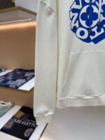 Louis Vuitton blue rope floral lettering print hooded sweatshirt - Image 16