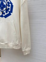 Louis Vuitton blue rope floral lettering print hooded sweatshirt - Image 15