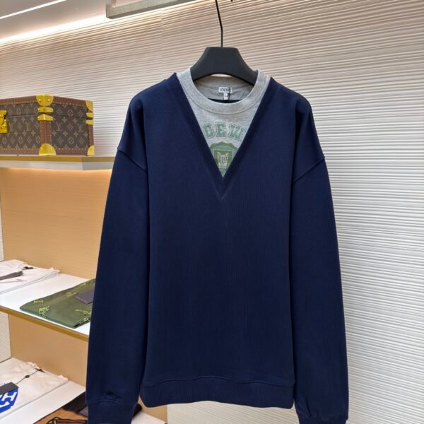 Loewe fake two-piece printed sweatshirt