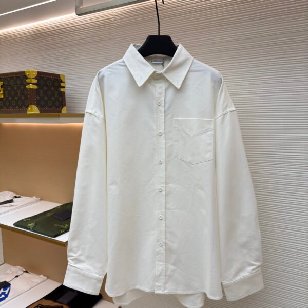 Balenciaga printed shirt jacket