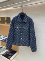 Louis Vuitton monogram print denim jacket