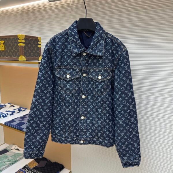 Louis Vuitton monogram print denim jacket