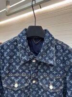 Louis Vuitton monogram print denim jacket - Image 3