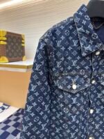 Louis Vuitton monogram print denim jacket - Image 4