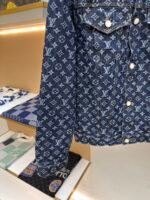 Louis Vuitton monogram print denim jacket - Image 6