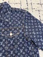 Louis Vuitton monogram print denim jacket - Image 12