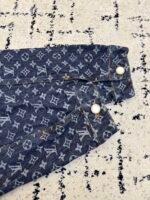 Louis Vuitton monogram print denim jacket - Image 8