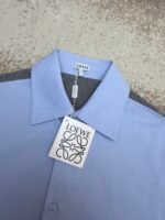 Loewe cotton and knitted patchwork shirt - Image 15