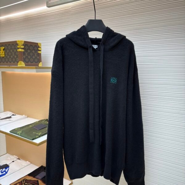 Loewe Anagram embroidered hooded sweater