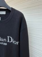 Dior velvet lettering jacquard pullover - Image 4